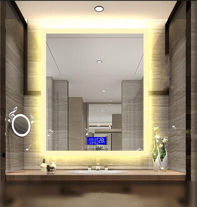 Smart Bathroom Light Mirror Wall-Mounted Anti-Fog Bathroom Mirror