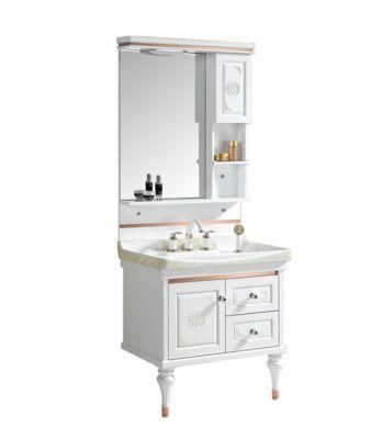 Elegant Mirrored Furniture Wholesale PVC Cabinet Economic Bathroom Vanities