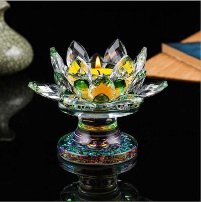 Home Deroratoin Crystal Glass Candle Jar Candle Holder