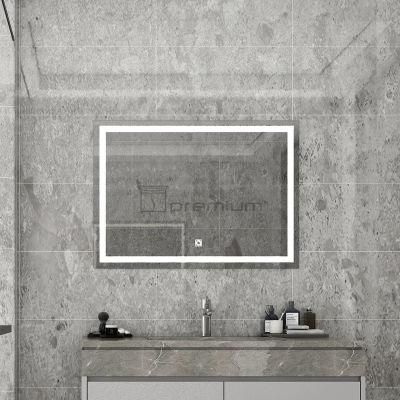 Rectangle Wholesale Luxury Home Decorative Smart Mirror Wholesale LED Bathroom Backlit Wall Glass Vanity Mirror