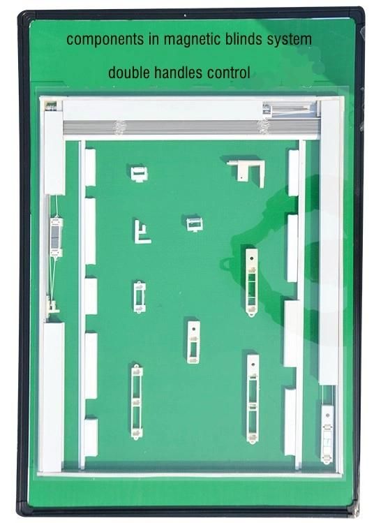 Magnetic Blinds Componet for Double Glazing Window Door