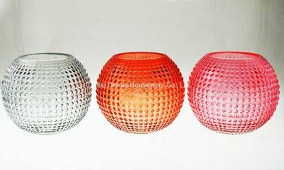 Glass Candle Holder in Different Color and Pattern