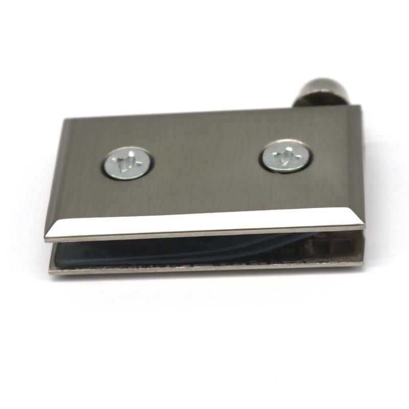 Glass Panel Hardware Zinc Alloy Chrome Finish Glass Clip