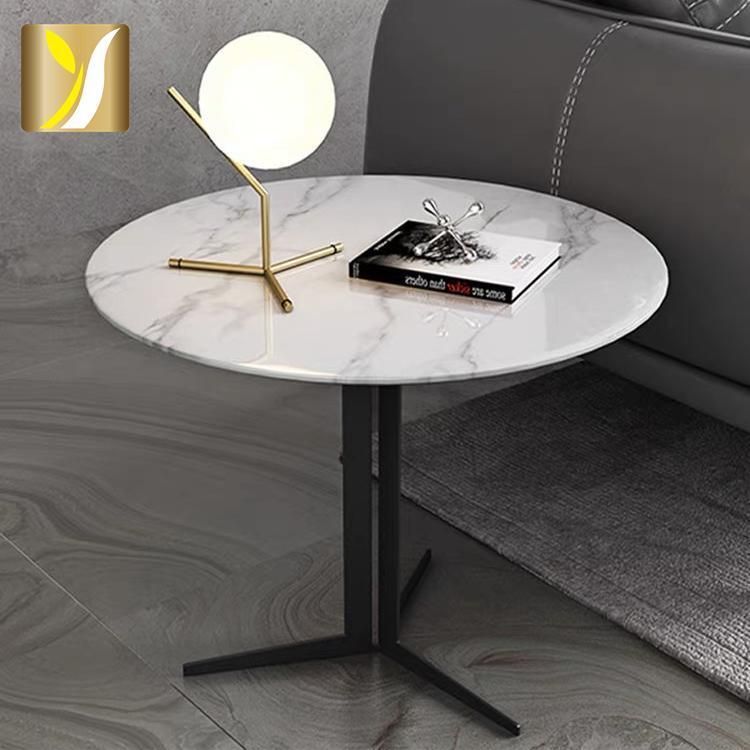 New Modern Luxury Round Portable Side Table Small Coffee Table