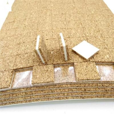 Glass Separator Cork Pads with Removable Glue for Various of Glass Products