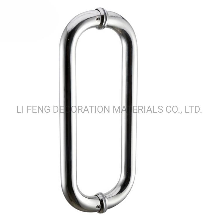 Stainless Steel Glass Door Square Tube Handle for Door Hardware