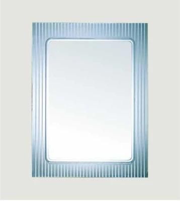 Blue Frame Rectangle Bathroom Sliver Mirror Furniture Glass