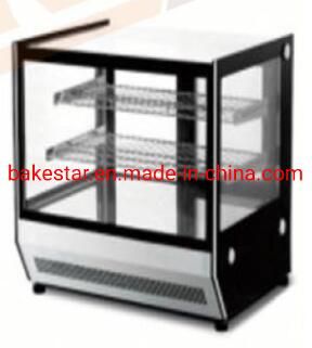 Right Angle Counter Top Cake Refrigerator Display Showcase