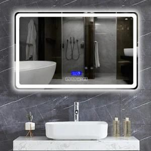 Ce/UL Certificated Wall Mounted Hotel Bathroom LED Lighted Mirror with Defogging