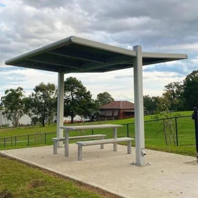 OEM Temporary Bus Shelter Bus Stop Glass Shelter Modern Bus Station Advertising Outdoor Shelter