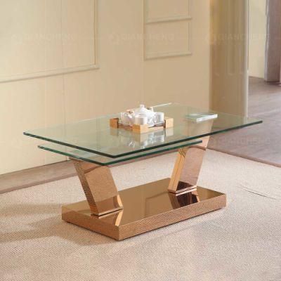 Saving Space Unique Designer Multifunction Living Room Gold Coffee Tables