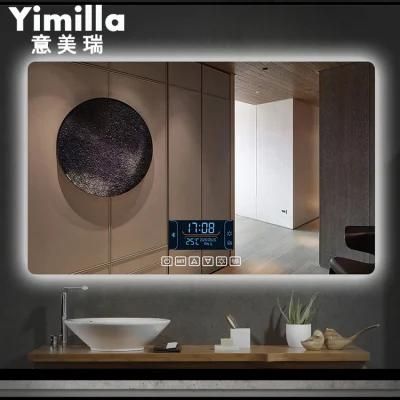 Foshan Manufacture Glass Mirror Bathroom Luxurious TV Mirror Smart Mirror