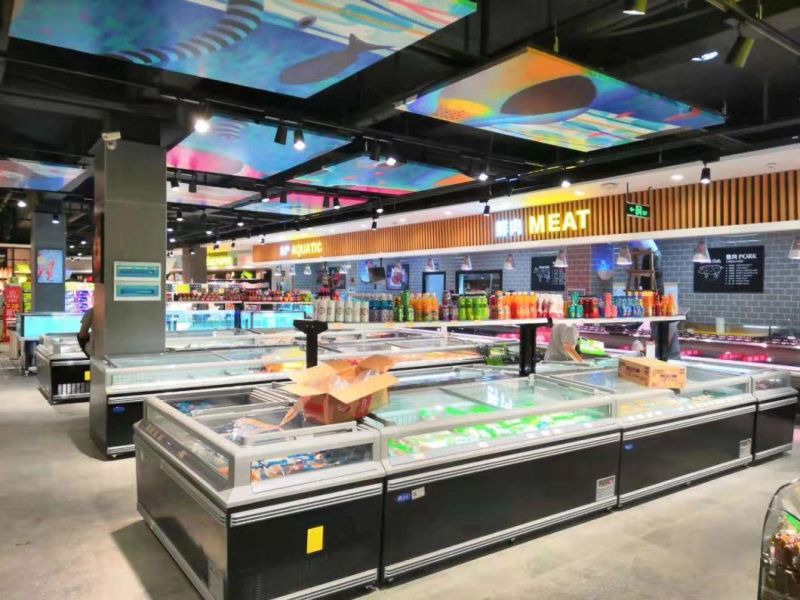 Wholesale Glass Door Display Freezer Cabinets Supermarket Refrigeration