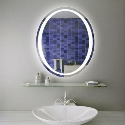 China Factory Oval Bathroom LED Mirror Wall Mounted Furniture for Home Decoration Hotel Beauty Salon