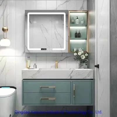 Modern Hotel Wall Mounted Waterproof Mirror Washbasin Bathroom Cabinet