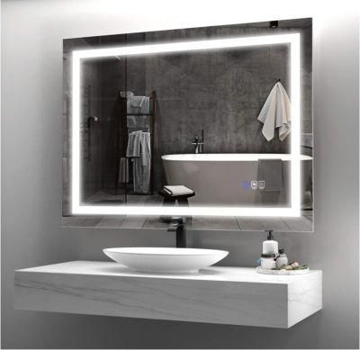 Anti-Fog Modern Bathroom LED Mirror for Wall
