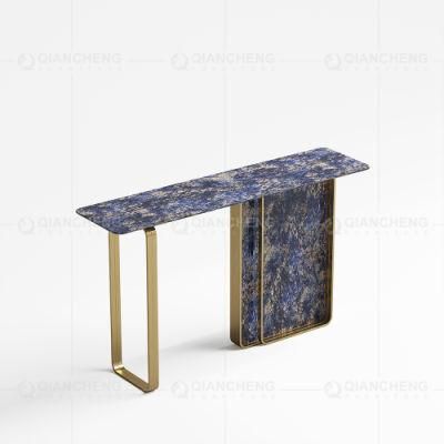 Home Living Room Furniture Sintered Stone Marble Console Table