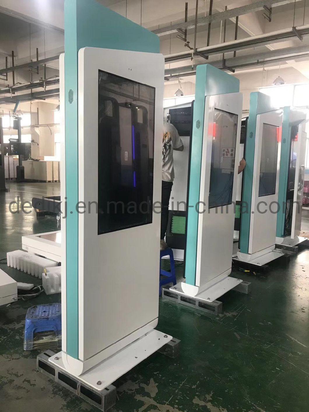 Waterproof Information Kiosk Display LCD Touch Monitor Screen Floor Advertising TV Kiosk Digital Signage Stand Outdoor