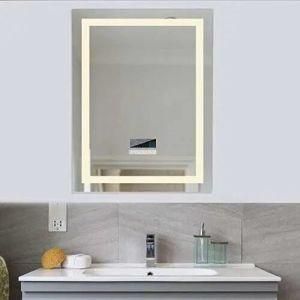 Dimmable Rectangluar Hotel LED Lighted Mirror for Bathroom Decoration