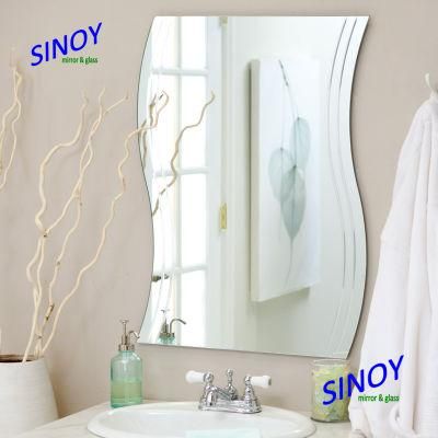 Decorative Wave Shaped Mirror Wavy Shaped Bathroom Mirror