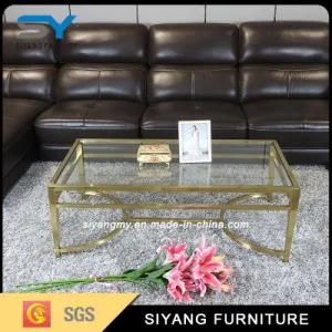 Stainless Steel Square Marble Side Coffee Table