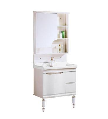 American Style Wholesale Solid Wood Bathroom Furniture with Mirror Cabinet Modern Bathroom Cabinet
