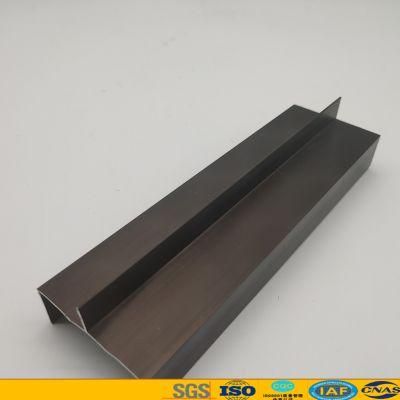 Bronze Anodized Aluminium Extrused, Building Material Aluminum Profiles