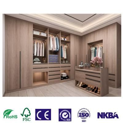 Bedroom Furniture Wooden Panel Melamine Chipbobard MFC Door Drawer Wardrobe for Wardrobes Furniture