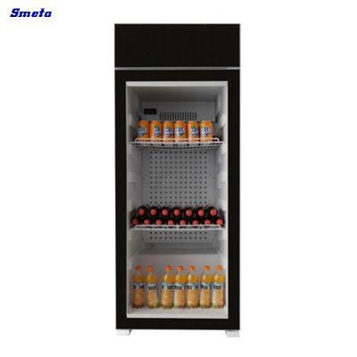 Static Compresser Cooling Freestanding Glass Door 290L Beverage Showcase