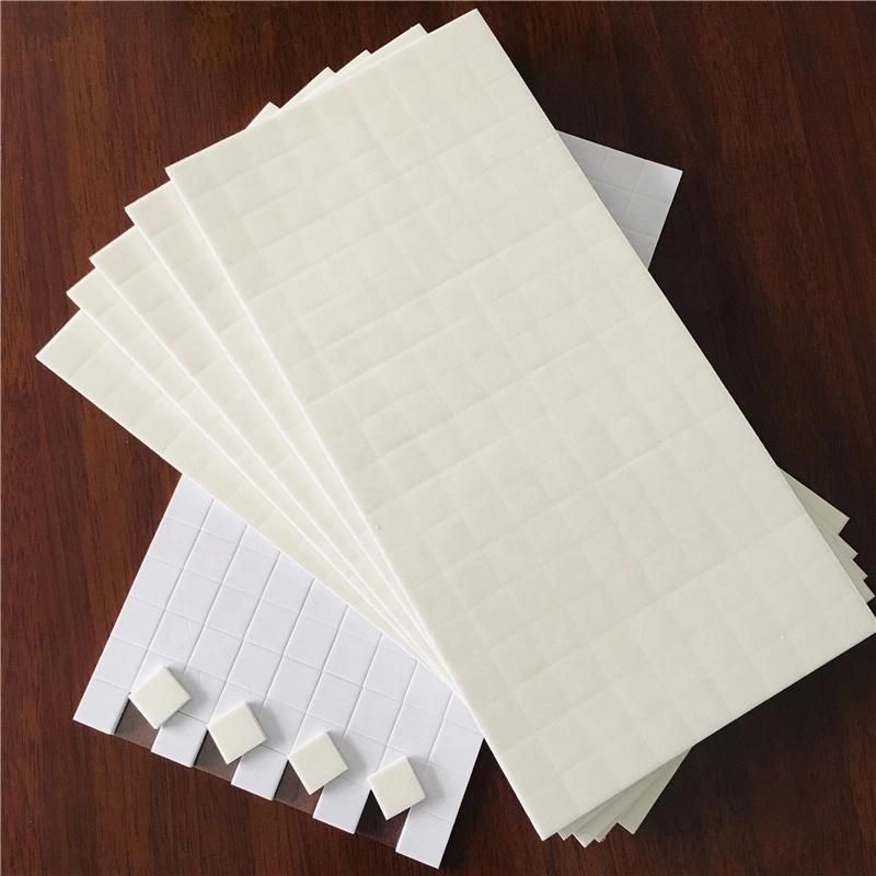 White EVA Rubber Protector Pads with Cling Foam for Glass Protecting -Size 15X15X4mm