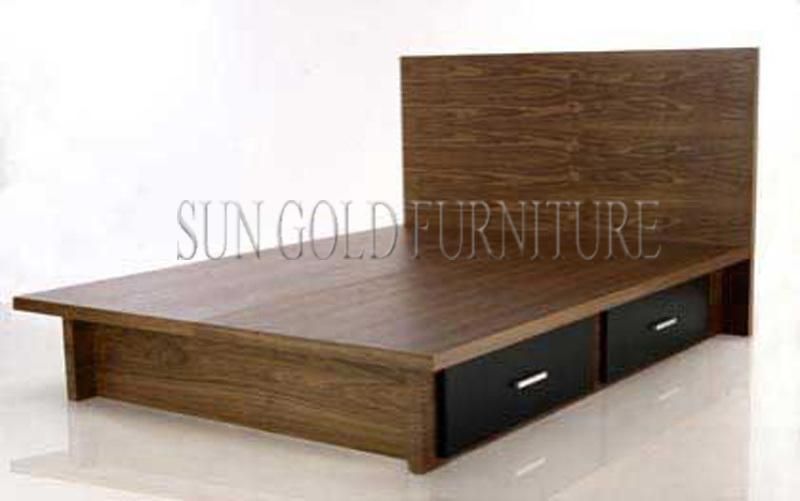 Wholesale Cheap Mosern King Size Storage Wooden Bed with Box/Bed Frame/Modern Bedroom Furniture