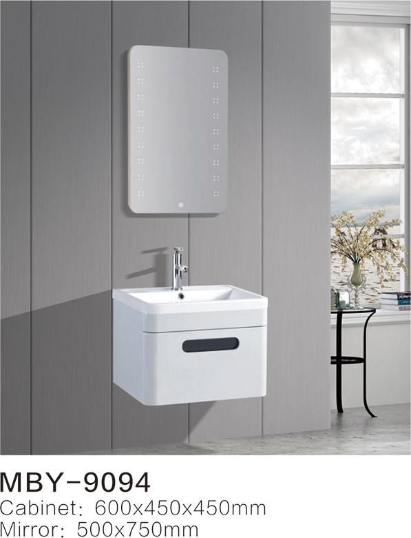 UK PVC Bathroom Cabinet with LED Mirror