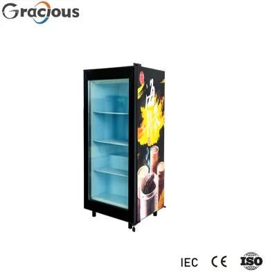 Hotel Minibar Soft Drink Display Refrigerator Glass Display Showcase 002