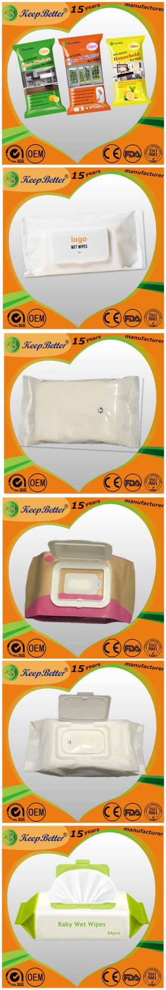 Disposable Wood Cleaning Wet Wipes