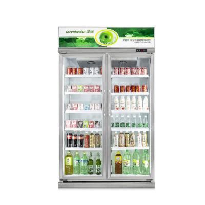 Display Showcase Upright Glass Door Beverage Refrigerator