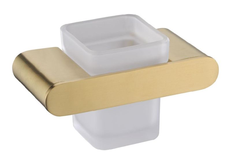 Wall Mounted Bathroom Accessories Stainless Steel 304 Glass Shelf, New Design Bathroom Shelf Golden