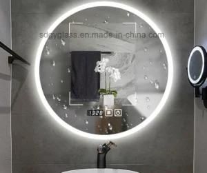 3mm 4mm 5mm 6mm Decorative Frameless Bathroom Mirror with LED