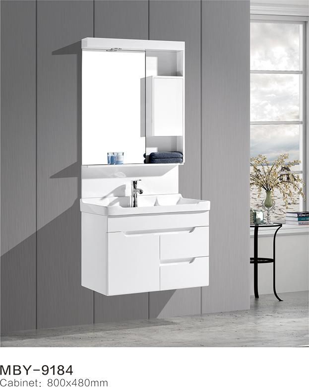 New Design Toilet Sink Combo Wash PVC Bathroom Side Cabinet