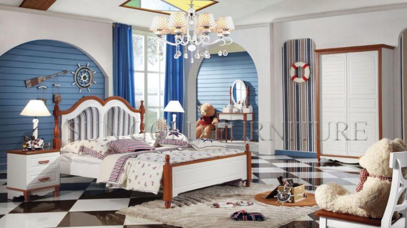 Furniture Bedroom Double Bed Design Used Kids Bedroom Sets (SZ-BT905)