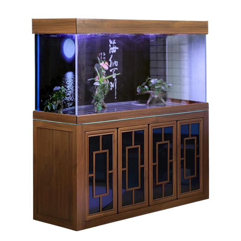 Glass Large Aquarium Arowana Fish Tank Base Cabinet Ecological Landscape