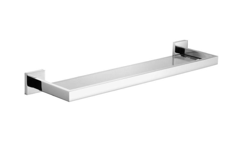 Bathroom Accessories Wall Mounted Stainless Steel 304 Glass Shelf