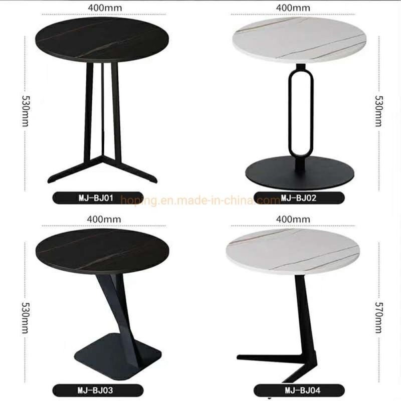 Hotel Room Conner Table Guest Table for Wedding Modern Rock Beam Top White Table