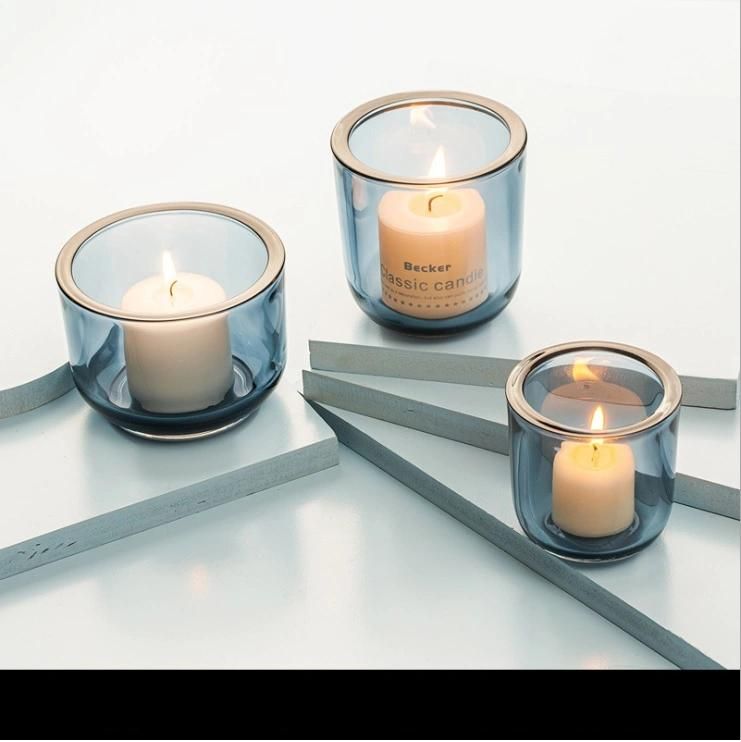 Vss Luxury Colored Thick Wall Votive Glass Candle Holder for Home Decor