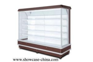 Supermarket Open Air Cooled Refrigerated Upright Chiller Showcase