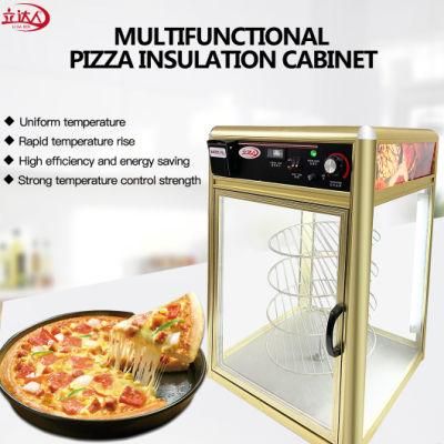 Roasting Pizza Warmer Showcase Fast Food Warmer Glass Display Cabinet Showcase