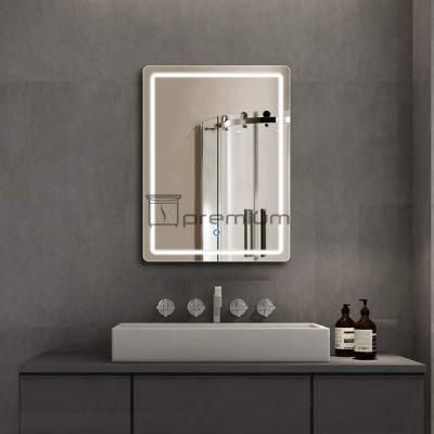 Wholesale Luxury Home Decorative Smart Mirror Rectangle LED Mirror LED Bathroom Backlit Wall Glass Vanity Mirror
