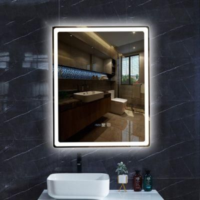 Wholesale Luxury Home Decorative Rectangle Bluetooth Smart Mirror Wholesale LED Bathroom Backlit Wall Glass Vanity Mirror