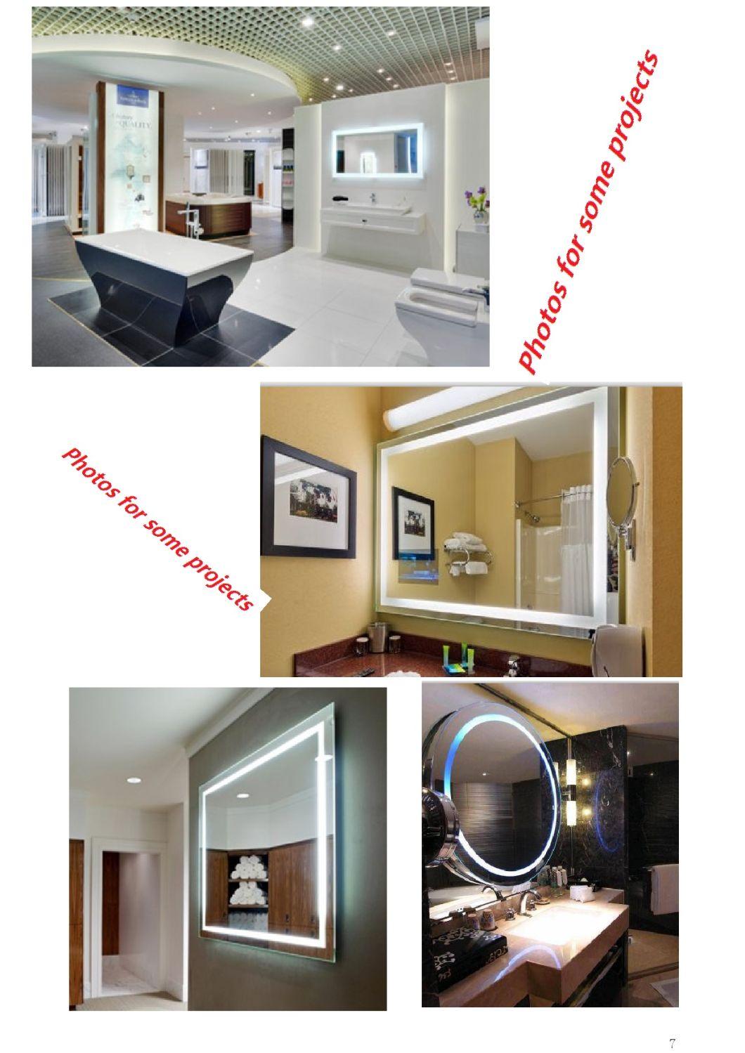 Silver /Wall/Frameless / Lighting/ Anti-Fog /Bluetooth /Music/ Bathroom LED Mirror