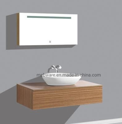 Wall Melamine Bathroom Cabinet with LED Mirror