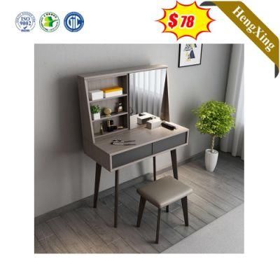 Modern Wooden Makeup Table Storage Bedroom Furniture Dresser with Mirror Set